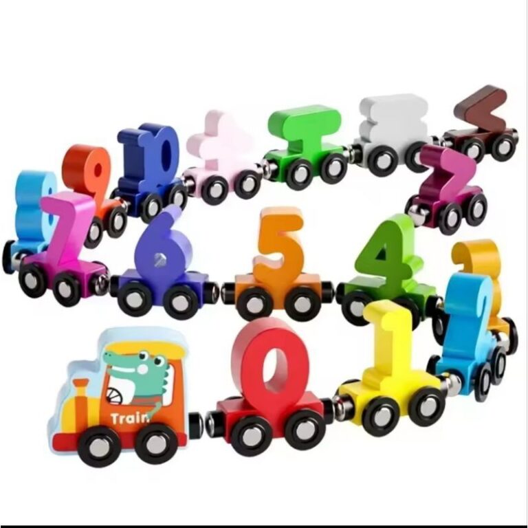 Trem de Números Magnéticos Educativos