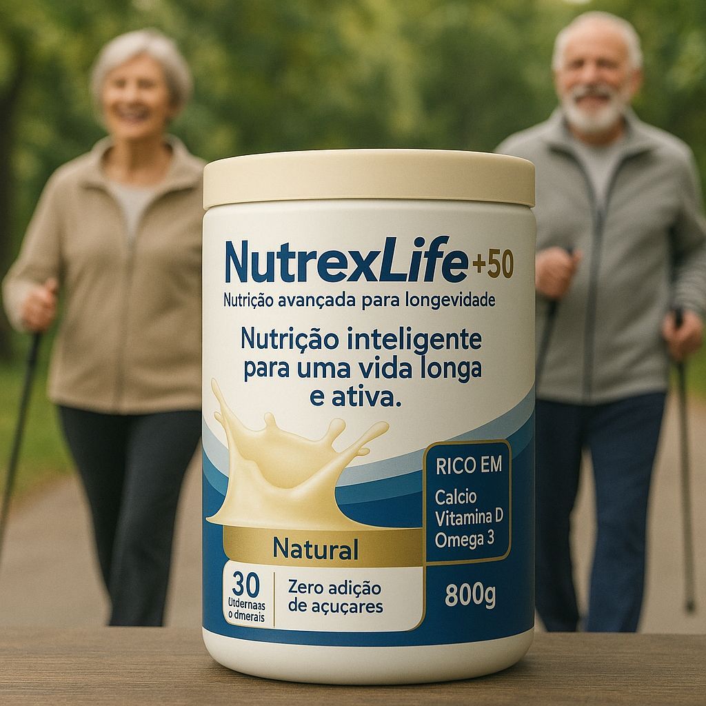 NutrexLIFE +50  400g  Nutrição Avançada para Longevidade – O MELHOR