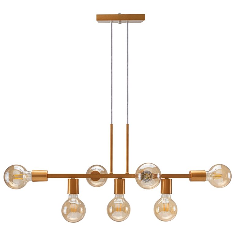 Luminária de teto Pendente Rubis para 7 Lâmpadas