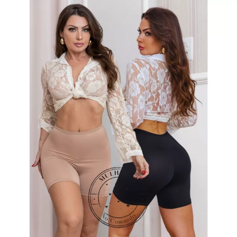 Kit com 2 unidades de bermudas segunda pele para u