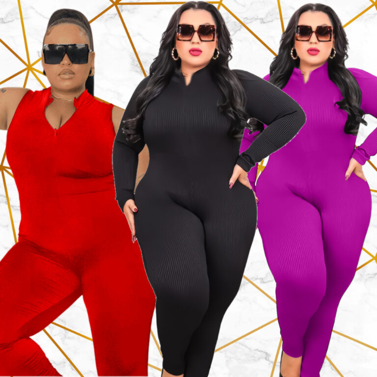 Macacão Virgínia Plus Size  Manga Longa Curta Re