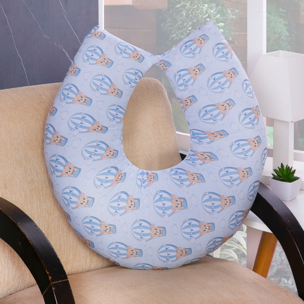 Almofada Amamentação para Bebê Menino Sublimada – Urso Baloeiro