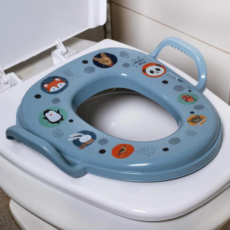 Assento Sanitário Redutor Infantil Com Alça Oval