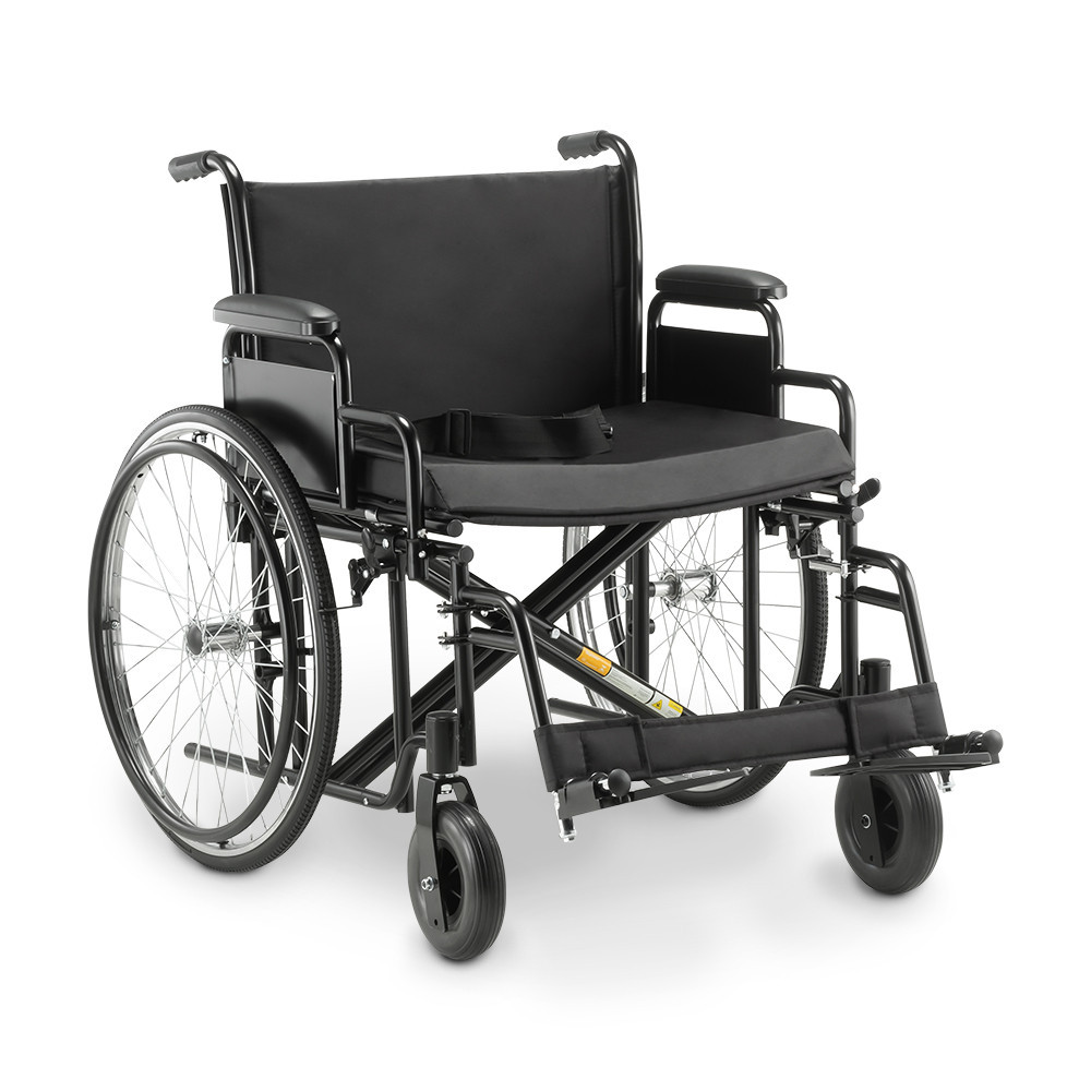 Cadeira de Rodas Dobrável Para Obeso 180 Kg assento 60 cm D500 Dellamed