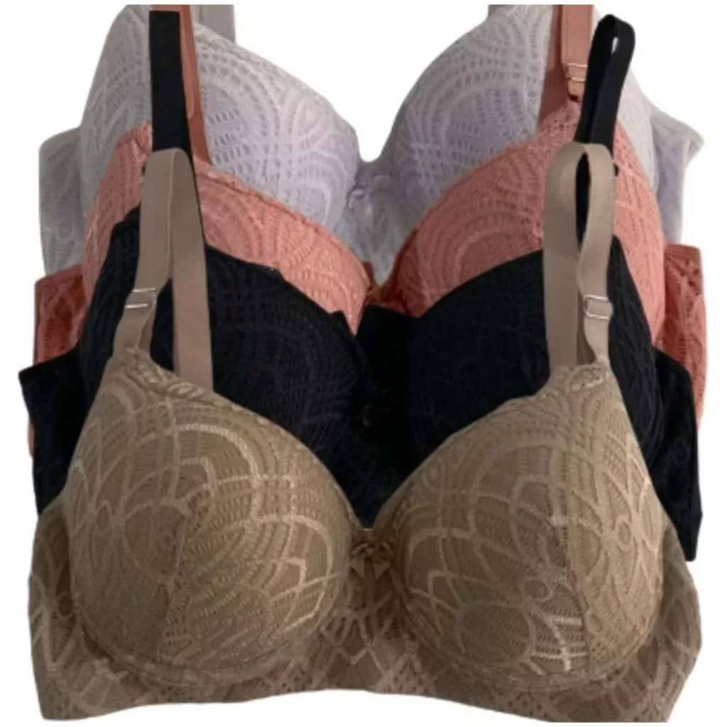 Sutia Plus Size Sutias Reforçados com Renda Alça Larga Com Bojo