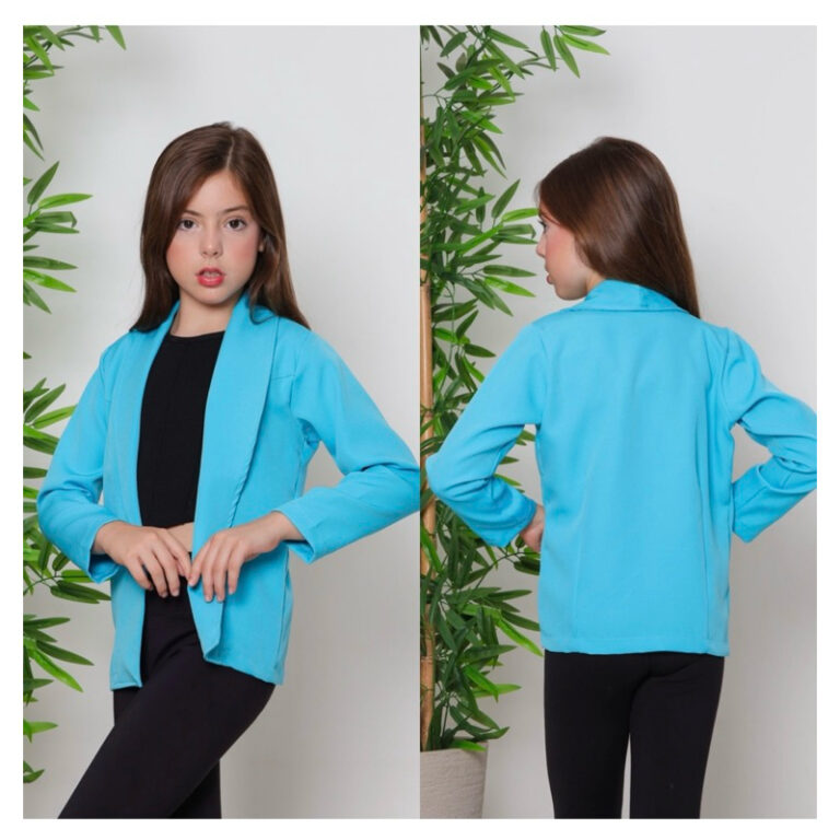 Blazer Casaco infantil Juvenil Menina alfaiataria 