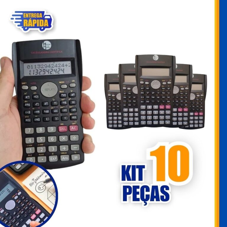 10 UNID Calculadora Científica Com 240 Funções 