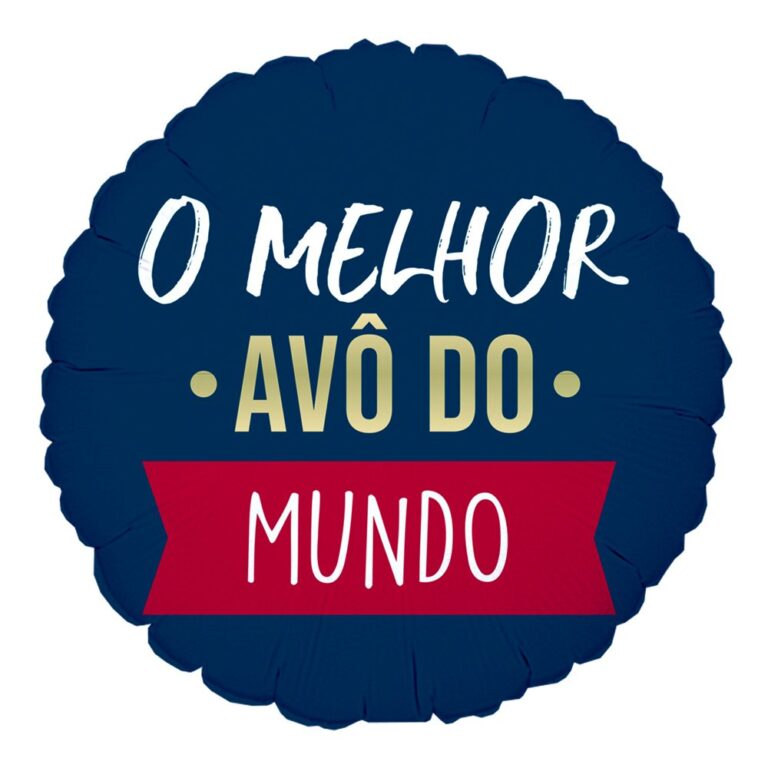 Balão Metalizado Redondo O Melhor Avó 18 com 1un