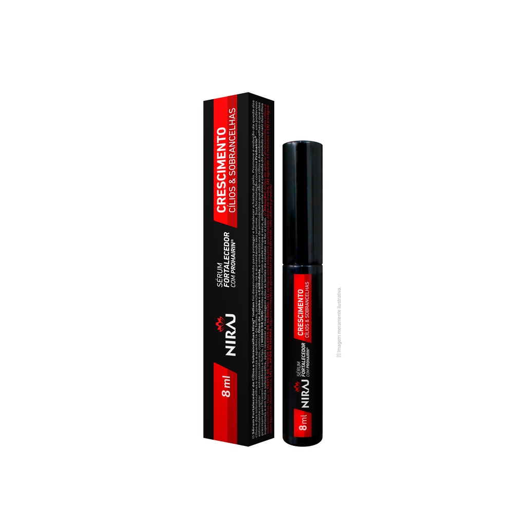 Niraj – Sérum Fort. De Cílios Com Prohairim 8ml – Vermelho