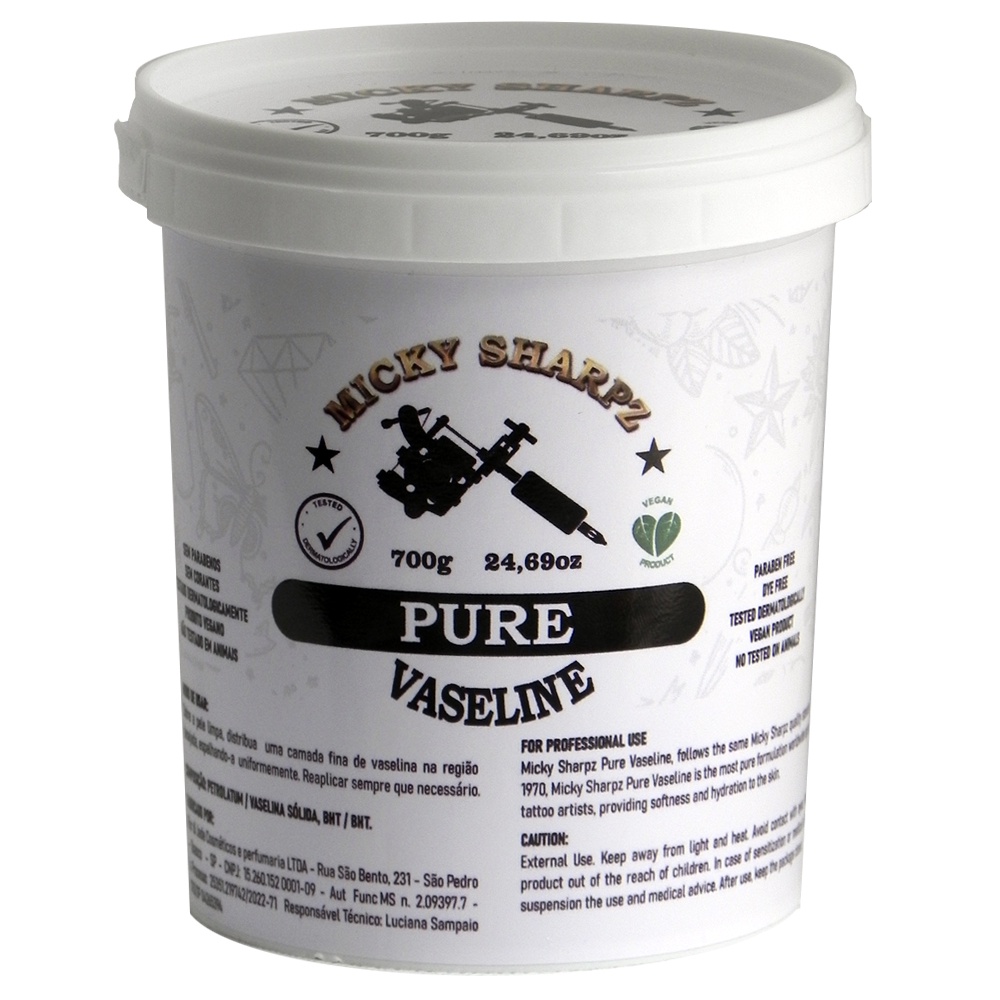 Vaselina para Tatuagem Pure Vaseline Micky Sharpz 700g