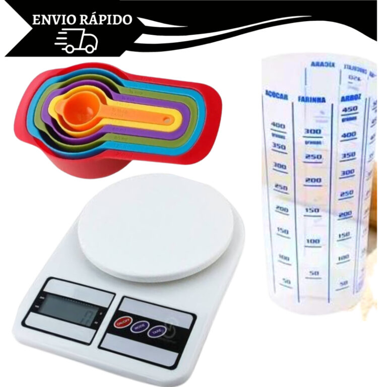 Balança Alta Precisão 10kg, Colher Medidora 6 Un