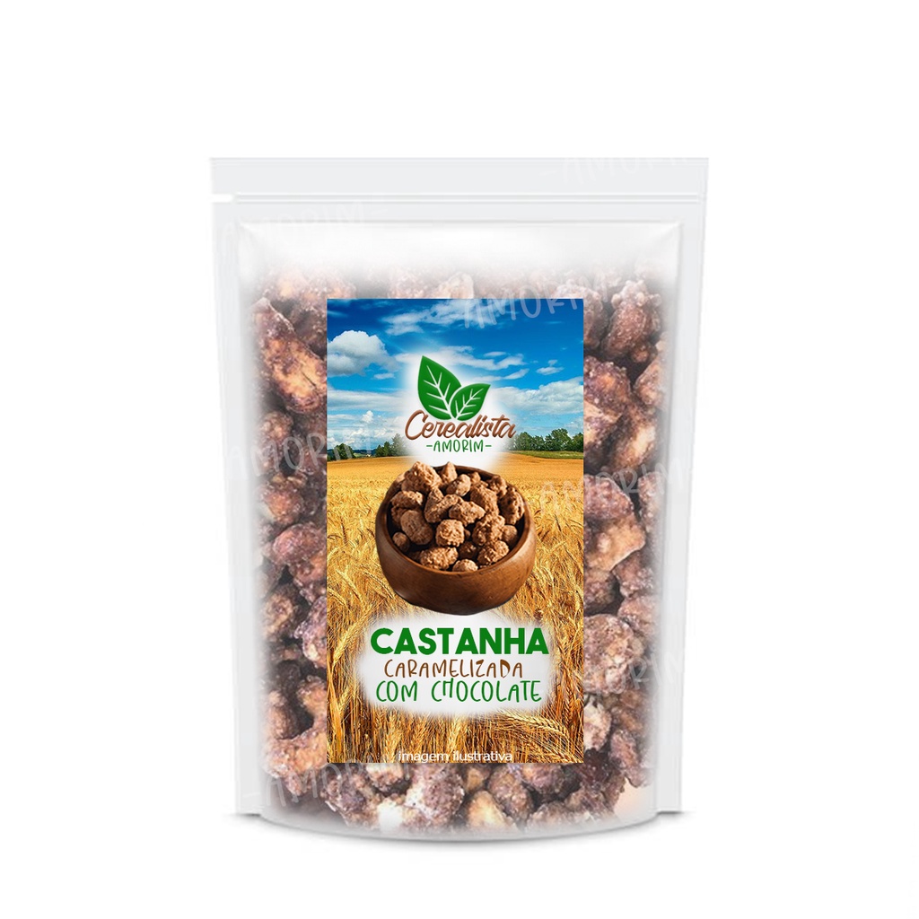 Castanha De Caju Com Chocolate 1 Kg – Cerealista Amorim