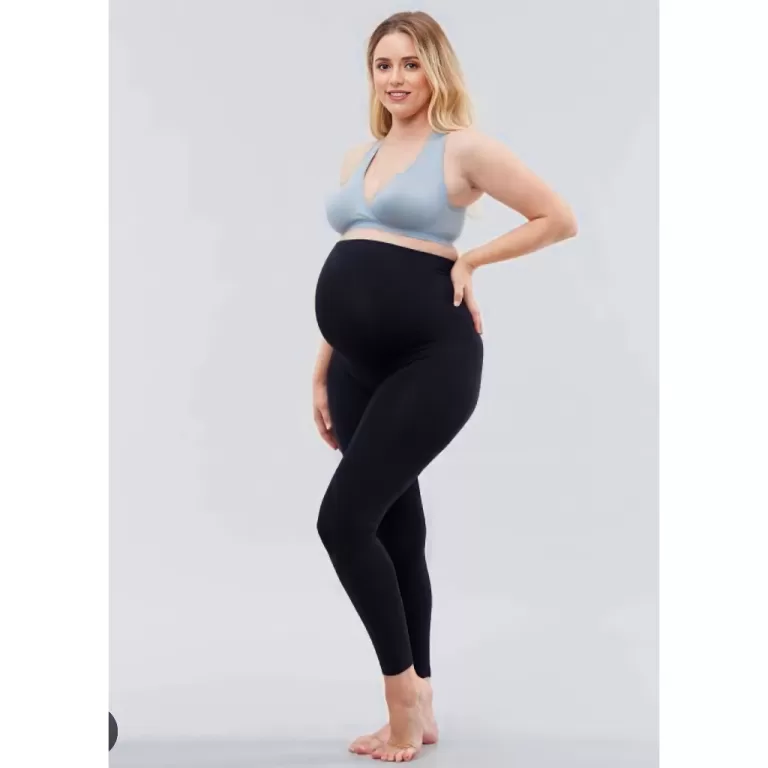 Calça legging gestante roupa maternidade alto con