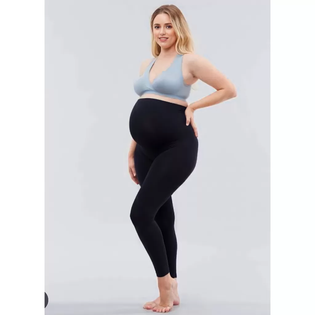 Calça Legging Gestante Maternidade Alto Conforto Sustentação