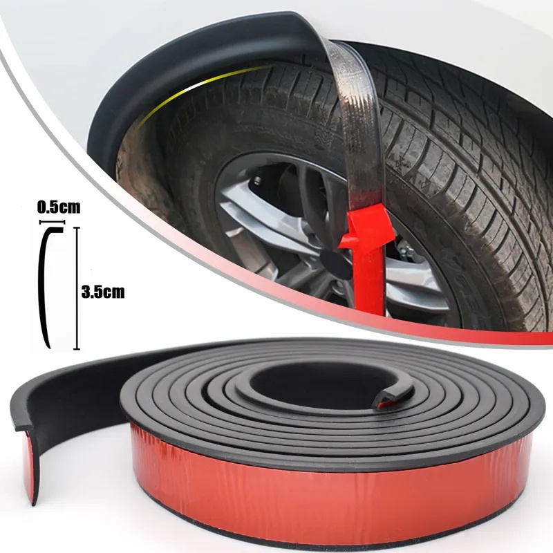Universal Car Fender Flares Arco Expansor De Asa Protetor De Sobrancelhas Kit Lábio Capa Lama Acessó