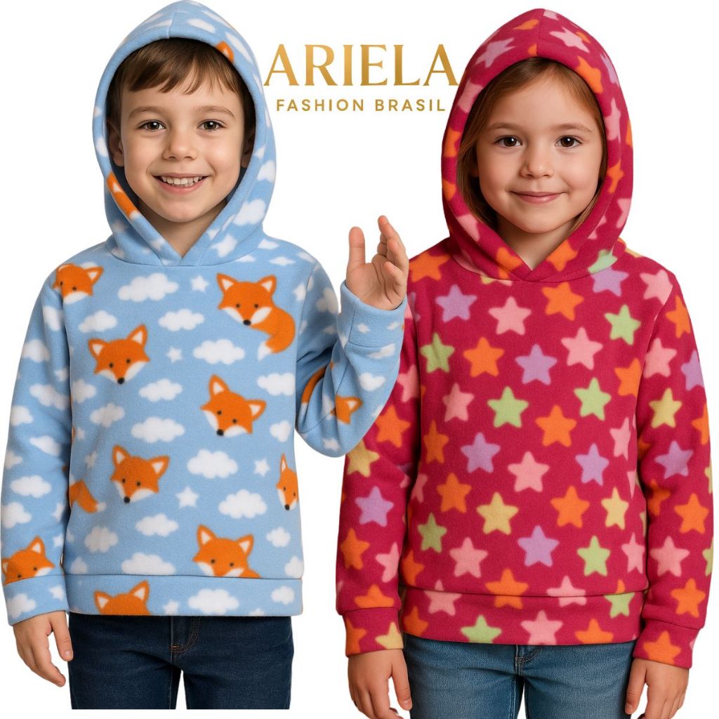 Agasalho Avulso Blusa de Soft -TAM  2 4 6 MENINA e MENINO