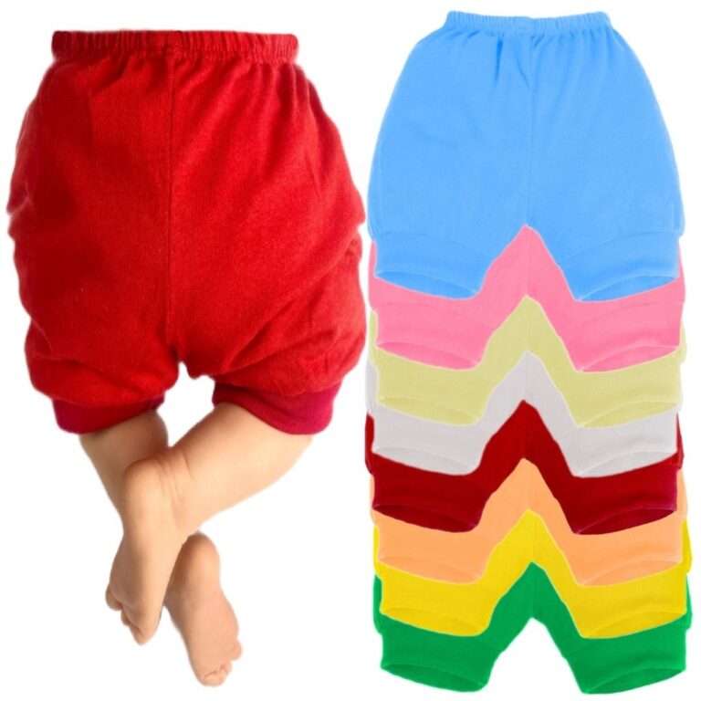 Kit 3 Shorts Para Bebê Recém Nascido Tapa Fralda