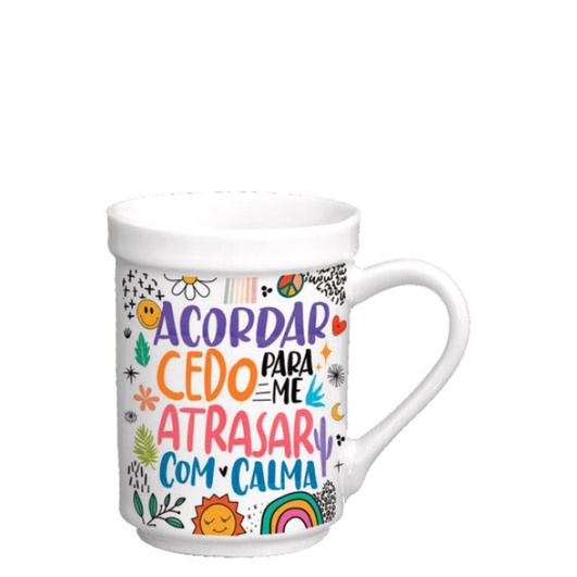 CANECA 260ML C/ BORDA DECORADA – CAIXA C/ 24