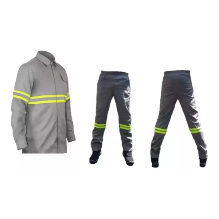 Conjunto Refletivo Com Calca E Camisa Zíper Manga