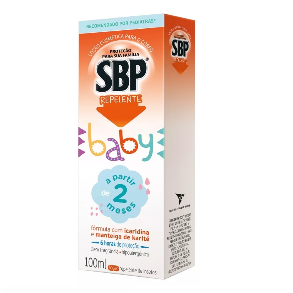Sbp Repelente Baby 100ml A Partir De 2 Meses Hipoalergênico