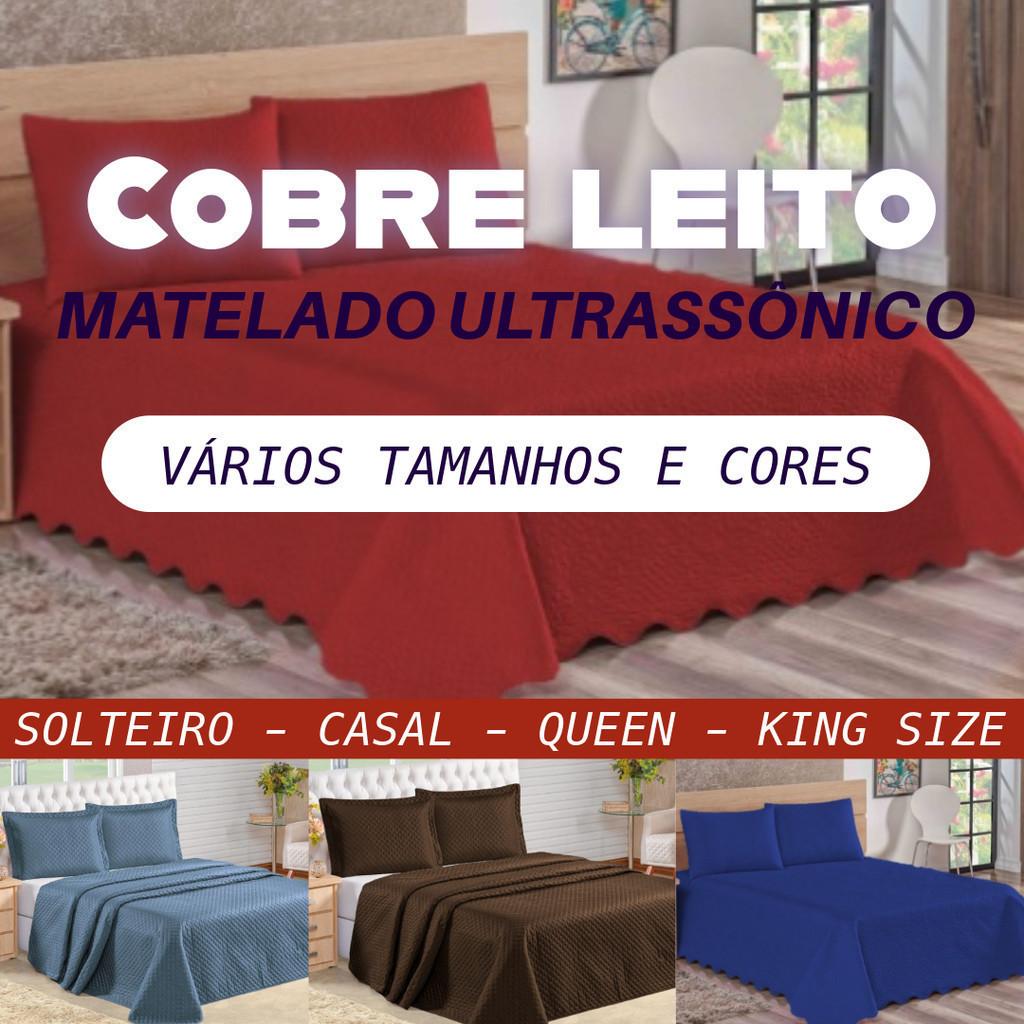 Cobertor Cobre Leito Avulso Magnific Slim Liso Várias Cores Solteiro / Casal / Queen / King