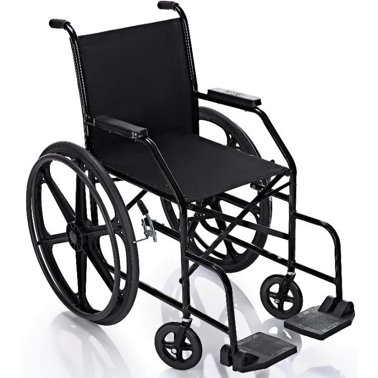 Cadeira de Rodas Simples 40cm PL 001 Pneus Maciço