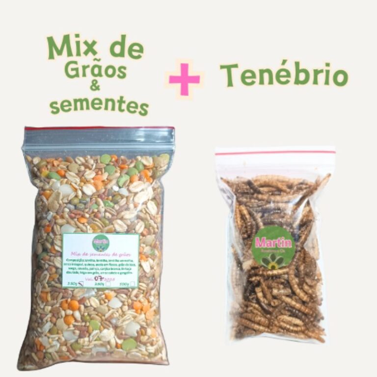 Mix de grãos e sementes balanceado + proteína, h