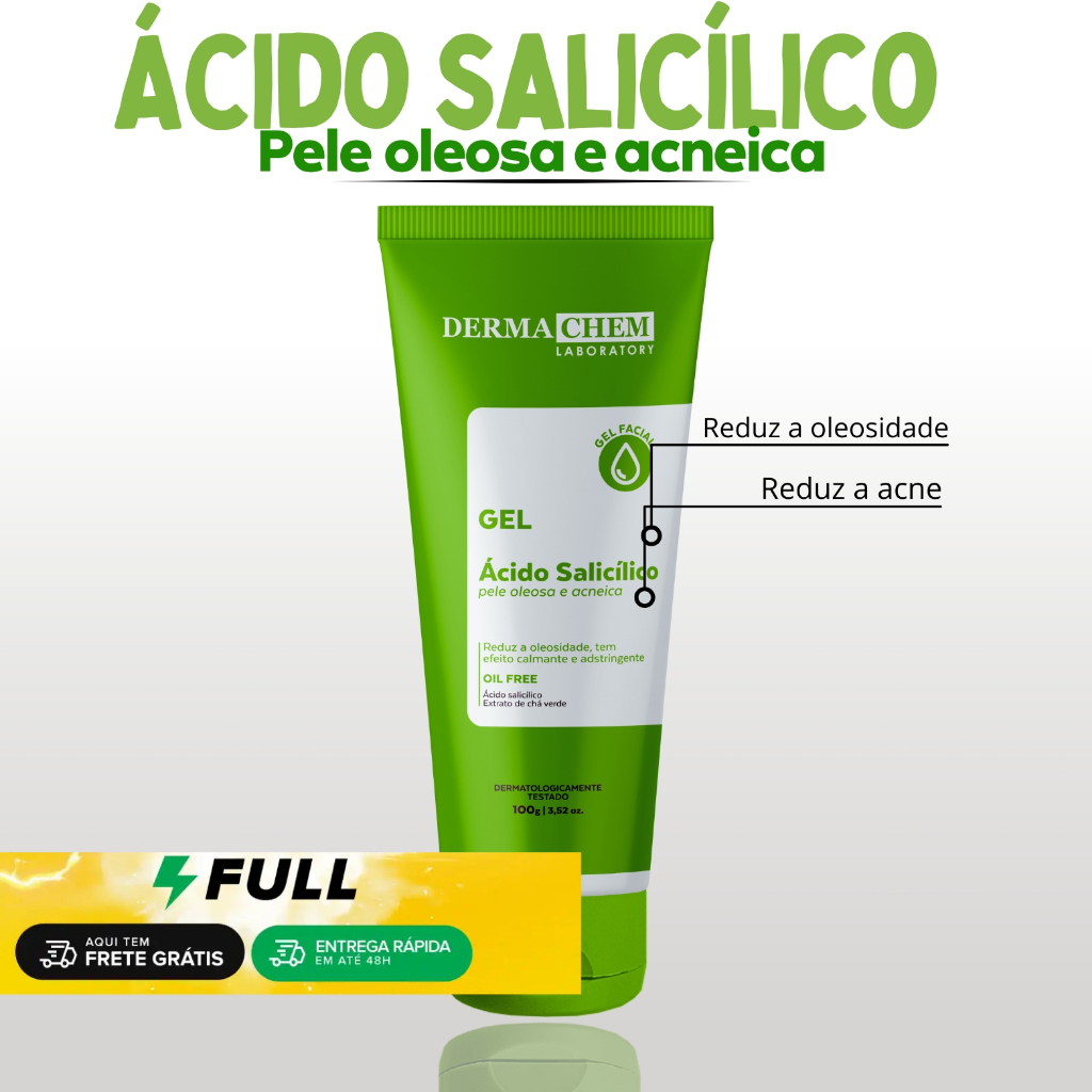 Gel Facial Antioleosidade DermaChem
