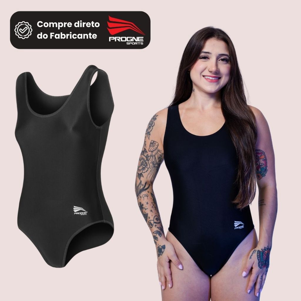 MAIÔ FEMININO PREMIUM – NATAÇÃO HIDROGINÁSTICA ESPORTES TREINOS PRAIA – PROGNE SPORTS