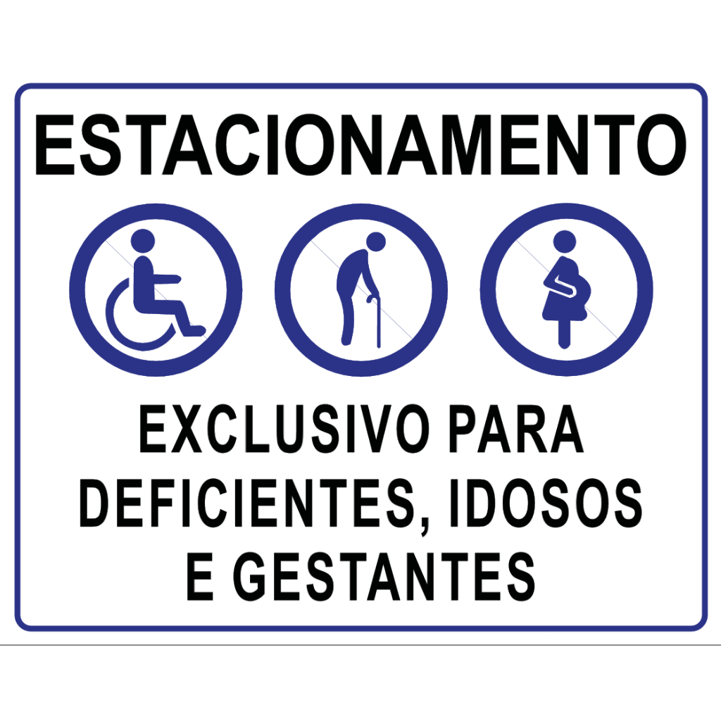 Placa Estacionamento Preferencial