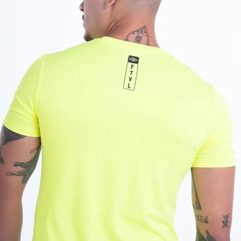 Camisa Umbro Futevôlei Graphic Masculina – Verde Limão