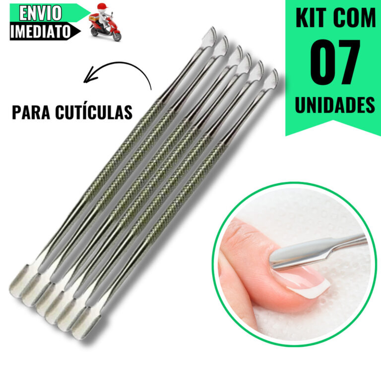 Kit 7 Extratores de Cutícula 12,4 cm  Alta Precis