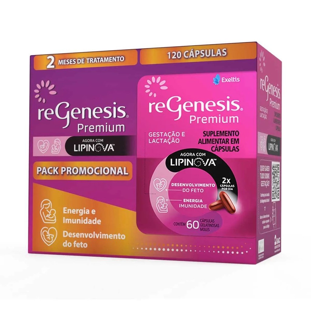 Kit Pack Promocional Regenesis Premium – 120 Comprimidos