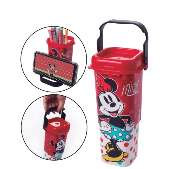 ORGANIZ RETRATIL C/ SUPORTE P/ CELULAR MINNIE