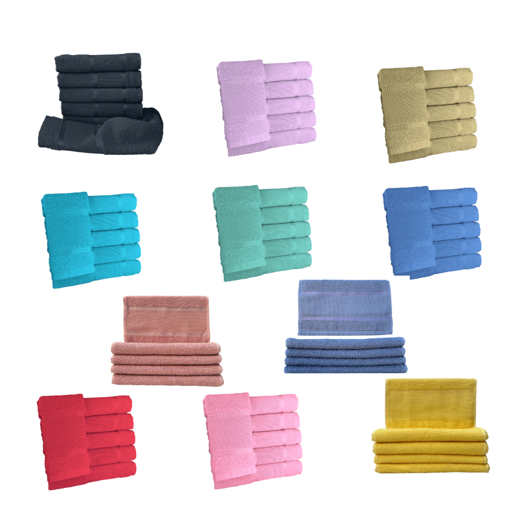 Kit 10 Toalha Lavabo Para Bordar Algodão Cores Sortidas
