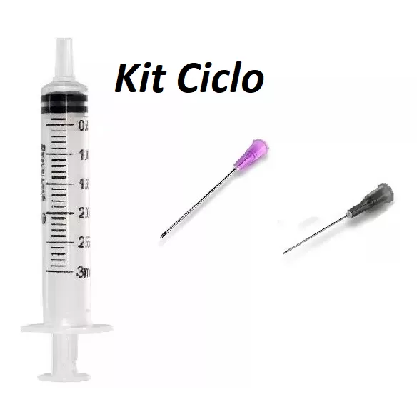 30 Seringas de 3 Ml Slip + 60 agulhas sendo 30 Agu