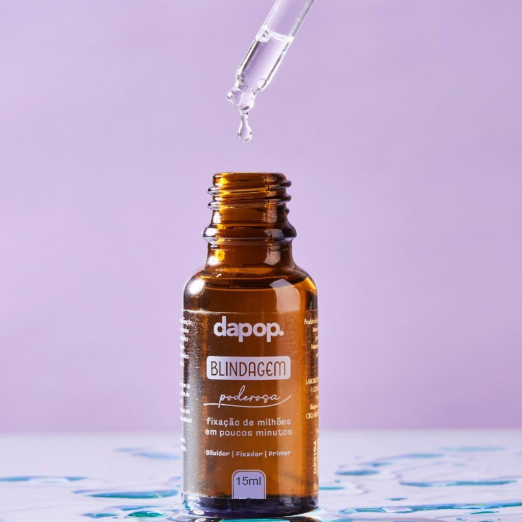 Blindagem Facial Alta Fixação Pré Maquiagem 3 em 1 Dapop 15ml Diluidor Fixador e Primer – Dapop