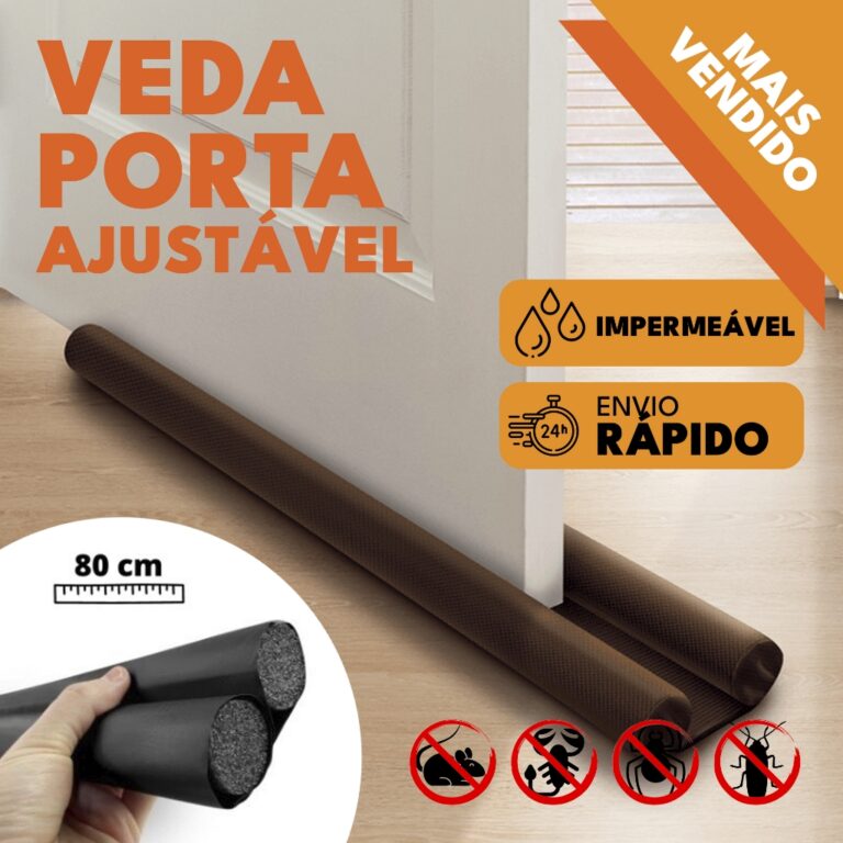 Kit 2 Veda Porta AJUSTÁVEL Protetor de Porta Cont