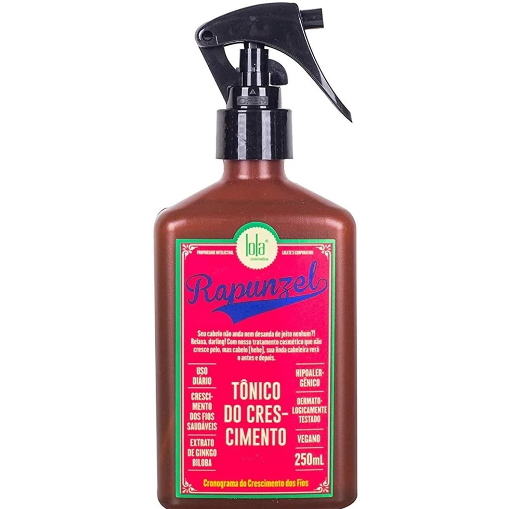 Tônico Rapunzel 250ml Lola Cosmetics | Crescimento e Força dos Fios