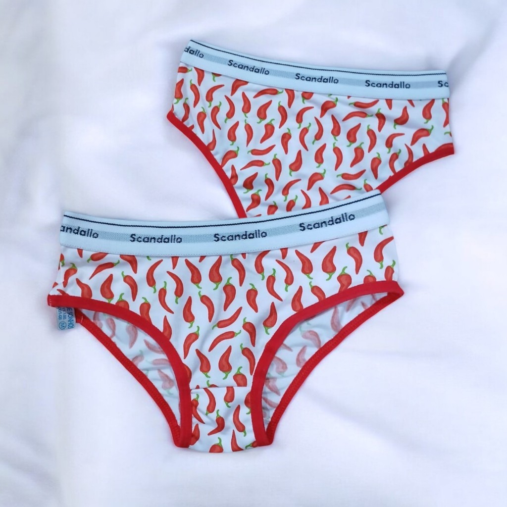 Kit 5 Calcinha Estampada Infantil Microfibra Respirável Lingerie Dia a Dia Moda Íntima Infantil