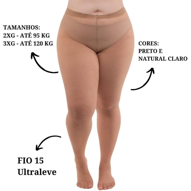 Meia Calça Plus Size Fio 15 Confortável Trifil M