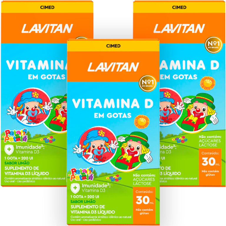 Vitamina D3 Lavitan Infantil Patati Patatá Sabor 