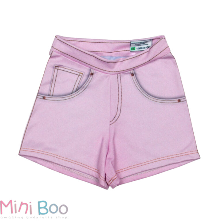 Short Infantil Para Meninas Jeans Fake Confortáve