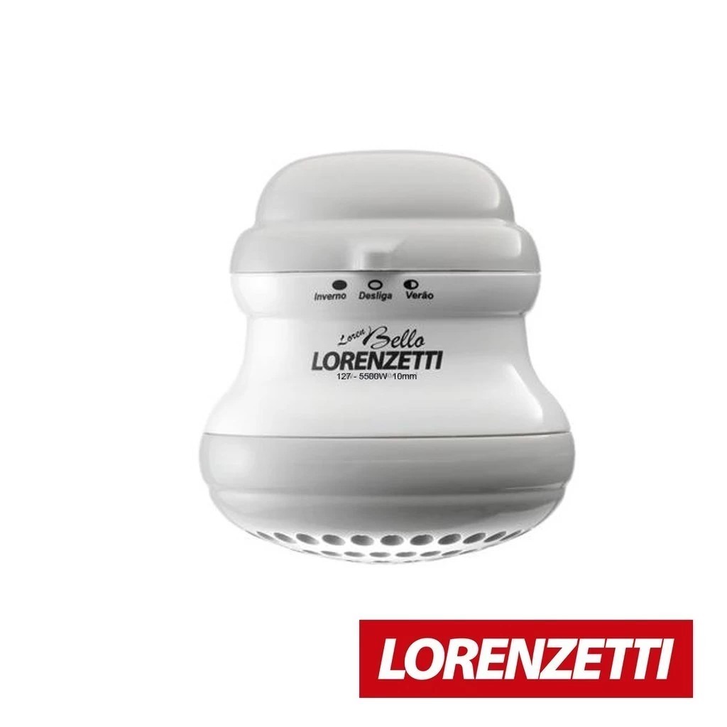 CHUVEIRO DUCHA LOREN BELLO BANHO ULTRA LORENZETTI BRANCO SEM CANO 220V 5500W