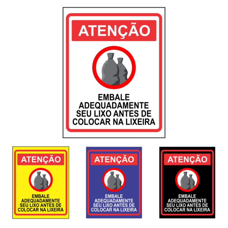 Placa De Sinalização: Por Favor Embale Adequadam
