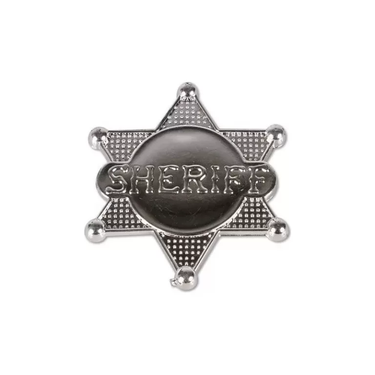 Distintivo Estrela De Xerife Fantasias e Festas