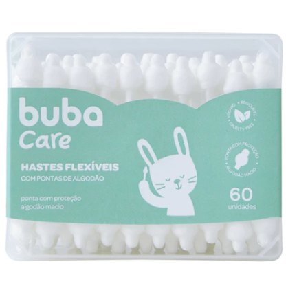60 Hastes Flexivel Cotonete Coto Umbilical para Be