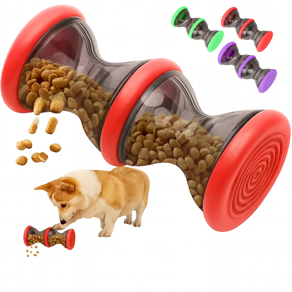 Brinquedo Interativo Inteligente para Cães e Gatos Alimentador de Ração Lento Pet Ativo