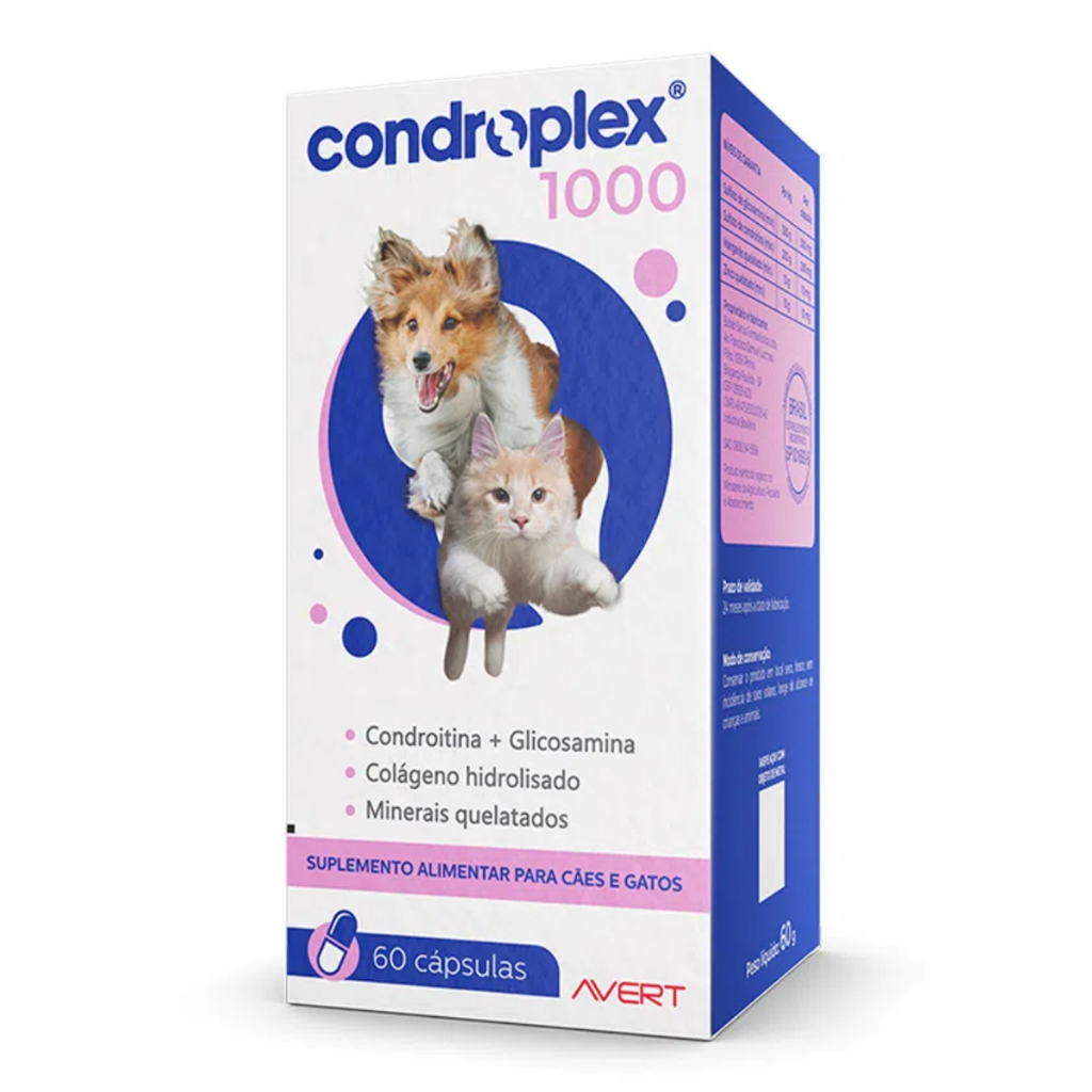 CondroPlex 1000 para Cães e Gatos Avert – 60 cápsulas