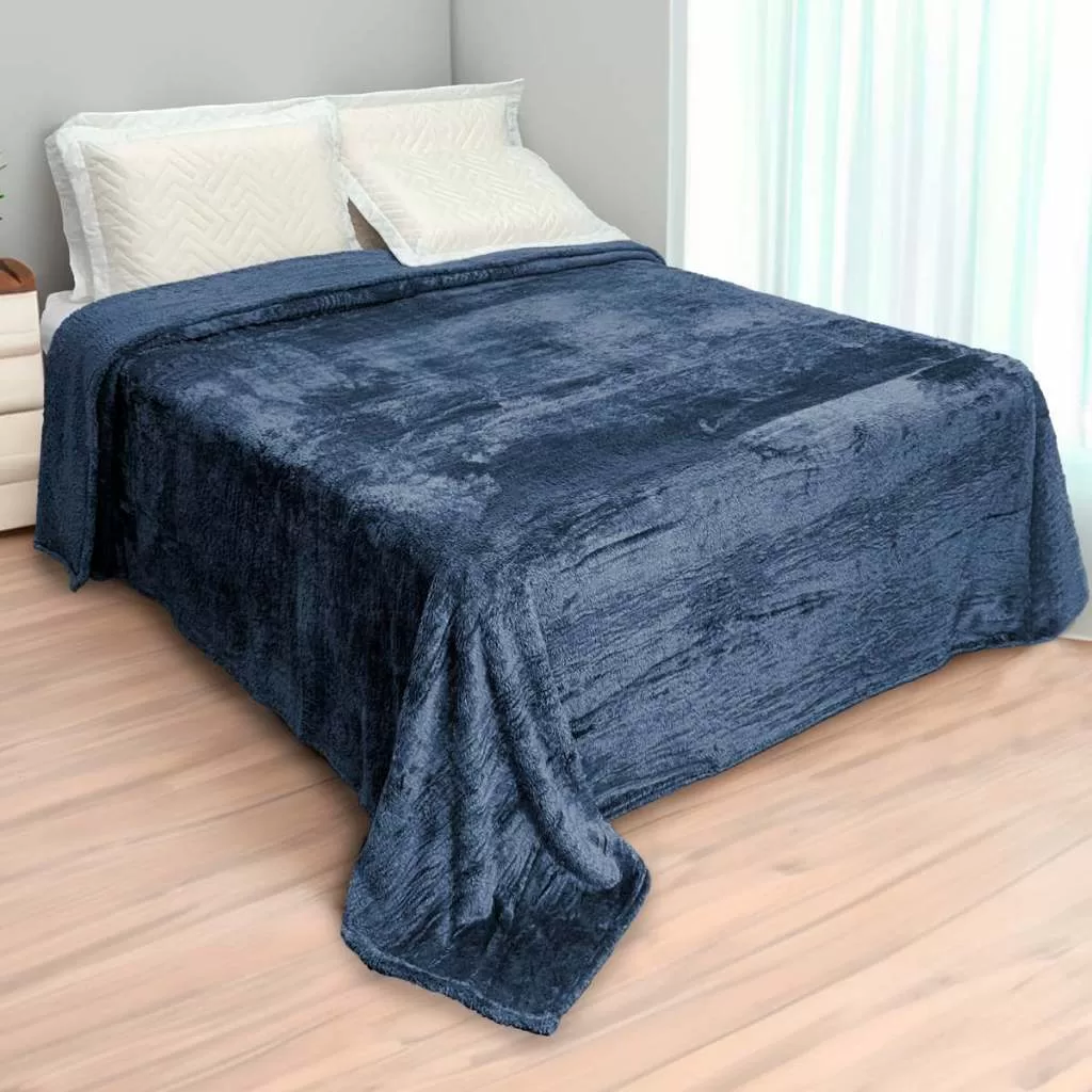 Coberdrom Dupla Face | Sherpa E Manta Soft  Manta Quentinha Inverno